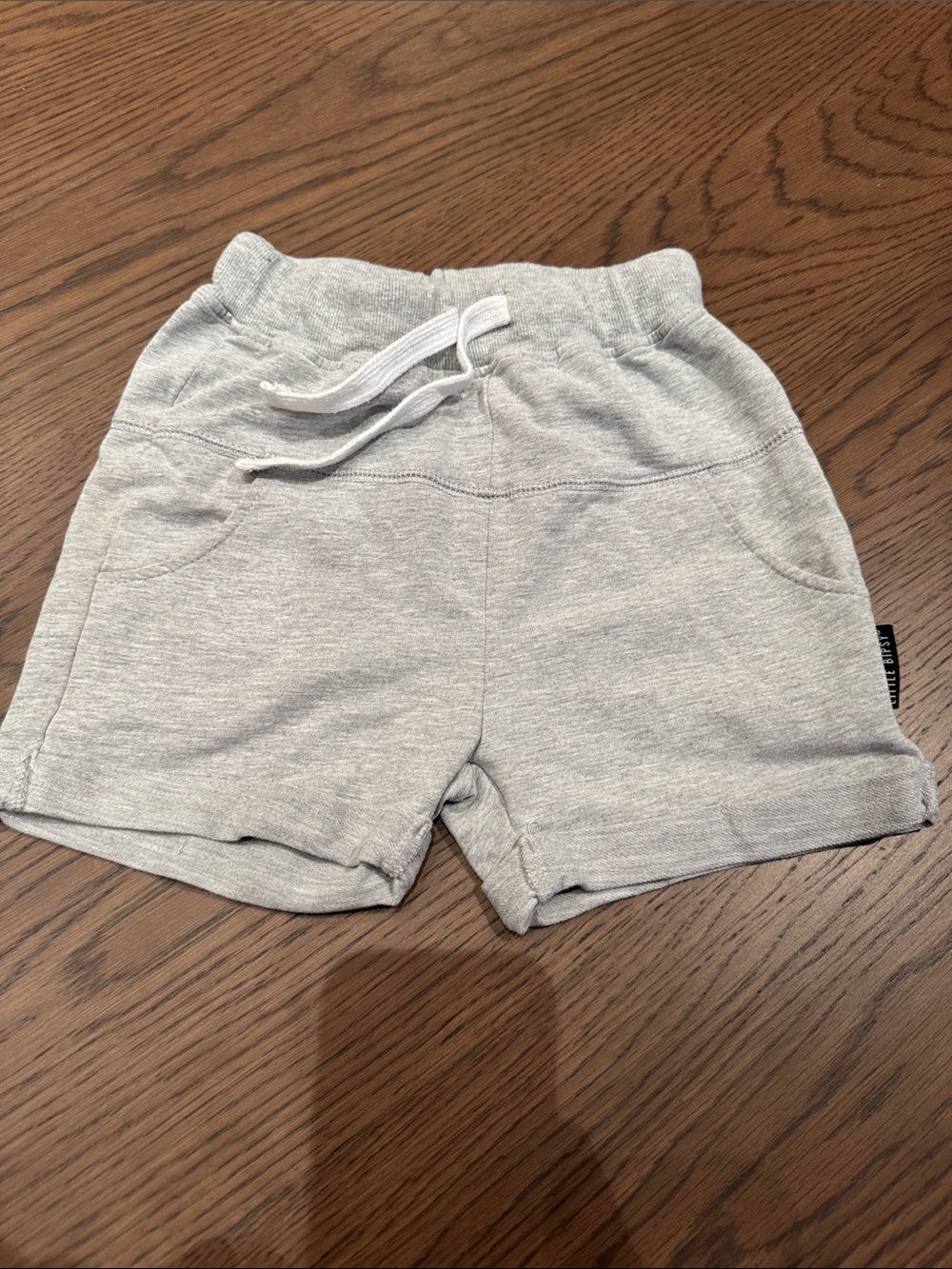 Kids Grey Drawstring Harem Shorts